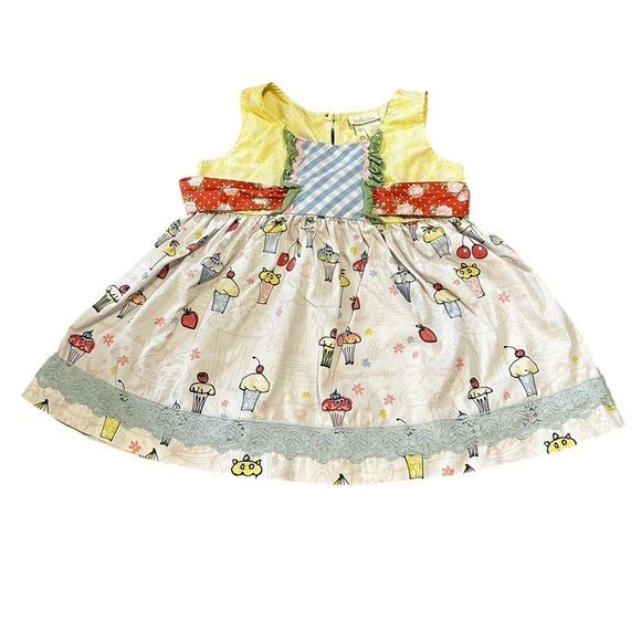 Matilda Jane Hello Lovely Take The Cake Cupcake Top size 4 Spring Summer - Picture 1 of 7